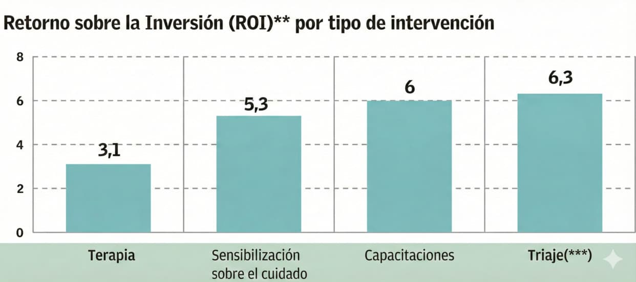 Gráfico de retorno sobre ROI