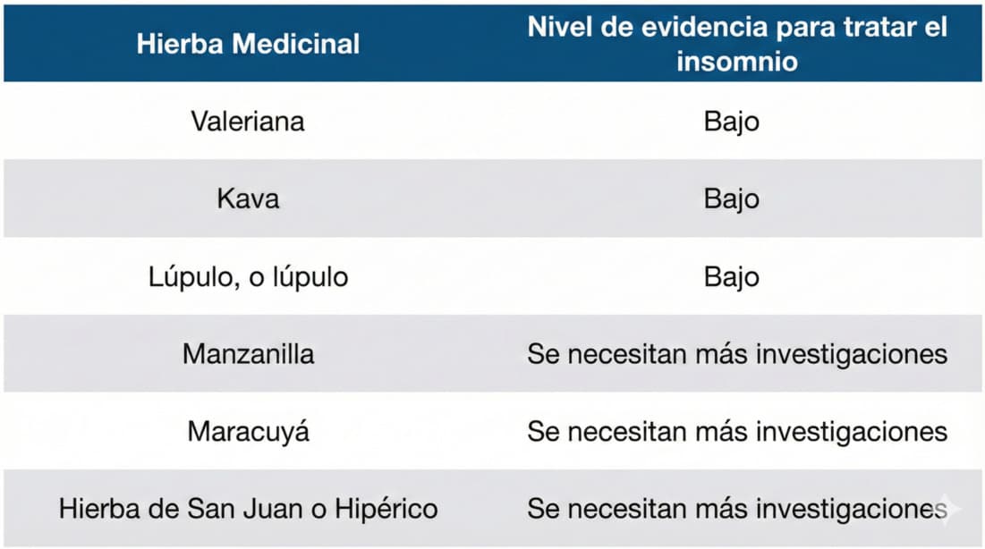 Hierbas medicinales para dormir mejor