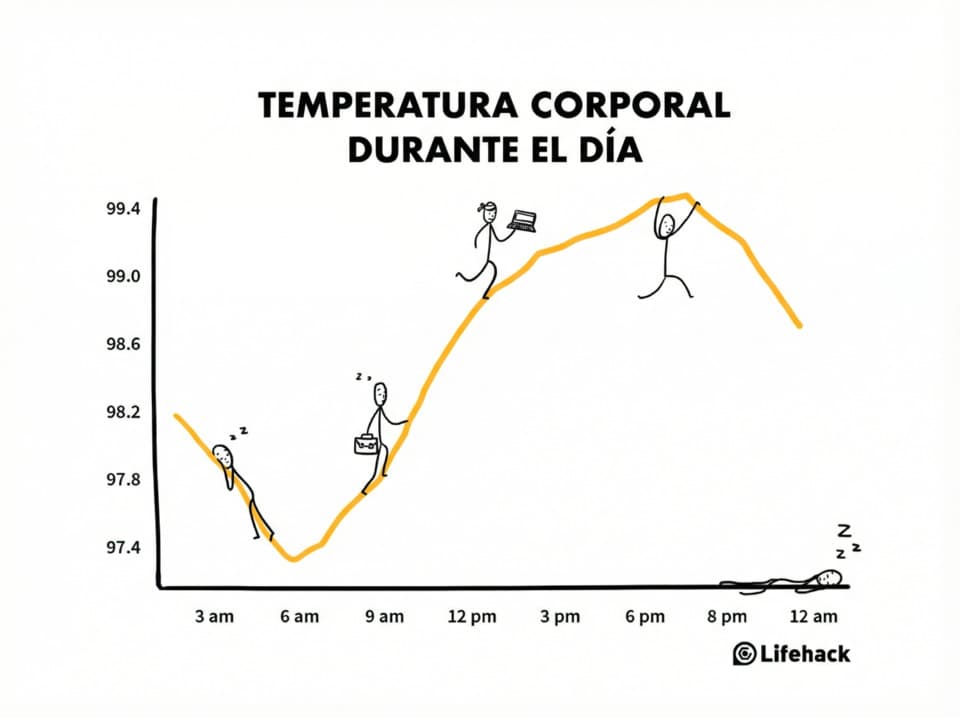 Temperatura corporal durante el día