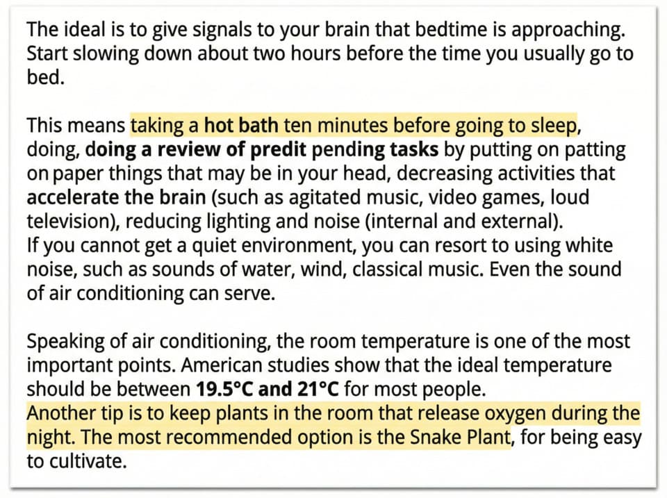 Sleep hygiene tips on another website